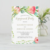 Moderne Gartenkunst und elegante Rose Einladung (Stehend Vorderseite)