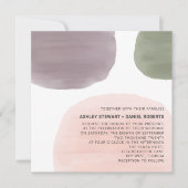 Moderne Gartenwasserfarbe Einladung Hochzeitsfeier (Vorderseite)