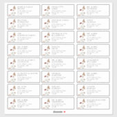 Moderne Gästebelabels Aufkleber (Blatt)