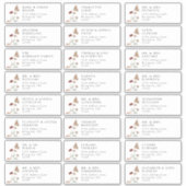 Moderne Gästebelabels Aufkleber (Vorderseite)