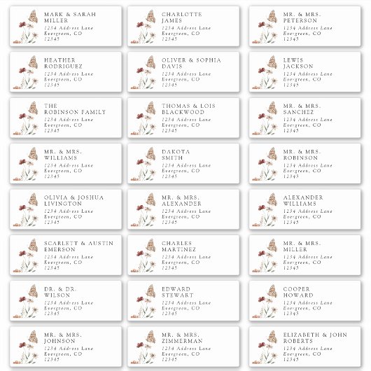 Moderne Gästebelabels Aufkleber