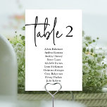 Moderne Gästekarte N, Hochzeitessen Tischnummer<br><div class="desc">Hochzeitsessen Gastsitzkarte,  Modernes minimales Thema Anpassen Sie den Text und / oder entfernen Sie und füllen Sie mit Ihrem Hochzeitsfeiertagssymbol.</div>
