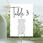 Moderne Gästekarte N, Hochzeitessen Tischnummer<br><div class="desc">Hochzeitsessen Gastsitzkarte,  Modernes minimales Thema Anpassen Sie den Text und / oder entfernen Sie und füllen Sie mit Ihrem Hochzeitsfeiertagssymbol.</div>