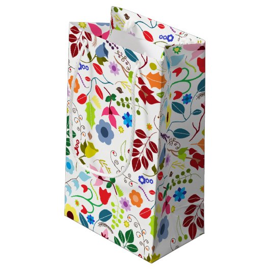 Moderne Gastgeschenk Hochzeit Boho Chic Kleine Geschenktüte (Rückseite Schrägansicht)