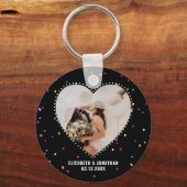 Moderne Gastgeschenk Hochzeit des Niedlichen Whims Schlüsselanhänger (Vorderseite)