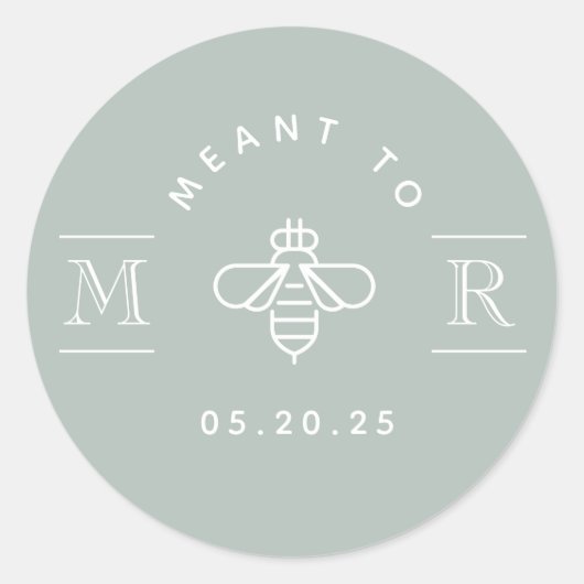 Moderne Gastgeschenk Hochzeit für Honig Runder Aufkleber (Vorderseite)