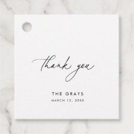 Moderne Gastgeschenk Hochzeit Geschenkanhänger