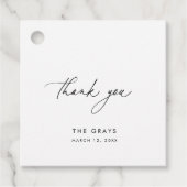 Moderne Gastgeschenk Hochzeit Geschenkanhänger (Vorderseite)