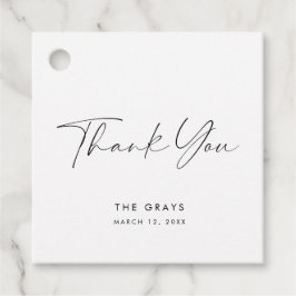 Moderne Gastgeschenk Hochzeit Geschenkanhänger