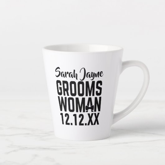 Moderne Gastgeschenk Hochzeit Groomswoman Milchtasse (Rechts)