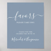 Moderne Gastgeschenke Hochzeiten Personalisiert Du Poster (Vorne)