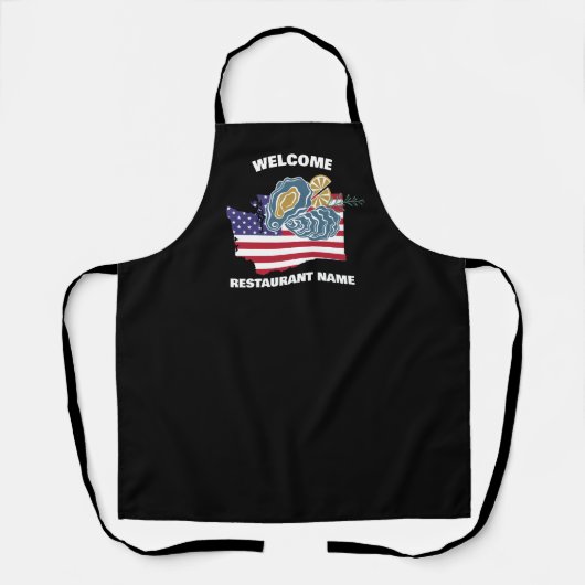 Moderne Gaststätte Seattle Washington Schürze (Vorderseite)