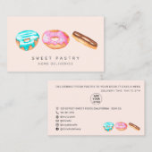 Moderne Gebäck-Bäckerei in Aquakultur Visitenkarte (Vorne/Hinten)