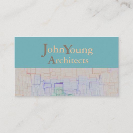 Moderne Gebäude Industry Site Map > Business Card Visitenkarte (Vorderseite)