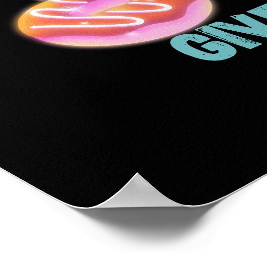 Moderne geben niemals Motivierend Zitate auf Poster (Ecke)