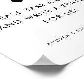 Moderne Gebete für Braut- und Hochzeitszeichen Poster (Ecke)