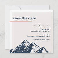 Moderne Gebirgslandschaft Save the Date