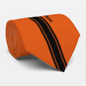 Moderne gebrannte Orange, die Streifen mit Namen Krawatte (Gerollt)