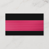 Moderne - gebürstete Krimson Textur Visitenkarte (Rückseite)