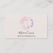 Moderne Geburt Postpartum Doula Midfrau Stillzeit Visitenkarte (Vorderseite)