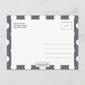 MODERNE Geburtsankündigung Ankündigungspostkarte (Rückseite)