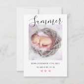 Moderne Geburtsankündigung mit Fotos Ankündigung (Vorderseite)