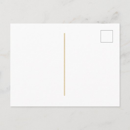 Moderne Geburtsankündigung Postkarte (Rückseite)