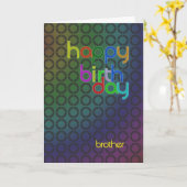 Moderne Geburtskarte für Bruder Karte (Gelbe Blume)