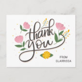 Moderne Geburtskarte Postkarte (Vorderseite)