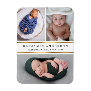 Moderne Geburtsstunde für Neugeborene Magnet