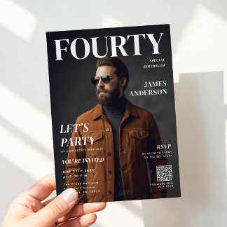 Moderne Geburtstags-Custom-Magazin-Cover-Porträt