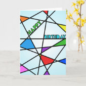 Moderne Geburtstags-Karte Karte (Gelbe Blume)