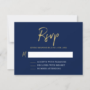 Moderne Geburtstags-RSVP-Einlegekarte RSVP Karte