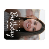 Moderne Geburtstagsgrüße ersetzen Foto Post Magnet (Horizontal)