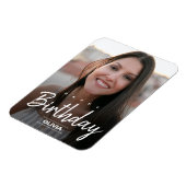 Moderne Geburtstagsgrüße ersetzen Foto Post Magnet (Linke Seite)