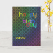 Moderne Geburtstagskarte für Grandad Karte (Gelbe Blume)