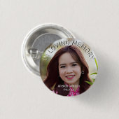 Moderne Gedächtnisehre Button (Vorne & Hinten)