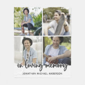 Moderne Gedächtnisfotografie im liebsten Gedächtni Fleecedecke (Vorderseite)