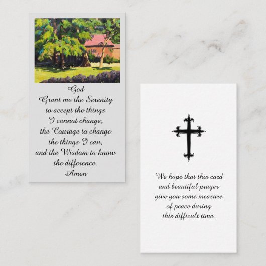 Moderne Gedächtniskirchenkarte Visitenkarte (Vorne/Hinten)