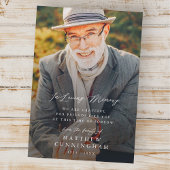 Moderne Gedächtniskunst im Foto des liebenden Gedä Dankeskarte