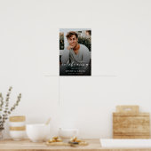 Moderne Gedenkfeier-Foto-Erinnerung Poster (Küche)