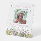 Moderne Gedenkfeier zum Leben Sockelschild (Vorderseite)