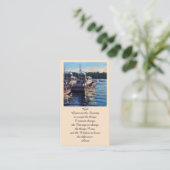 Moderne Gedenkfeier zur Lebenskarte Visitenkarte (Stehend Vorderseite)