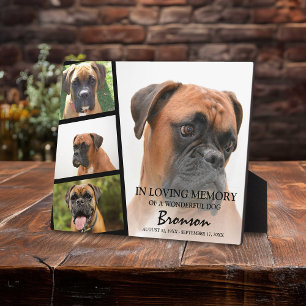 Moderne Gedenkfoto-Collage für Haustiere Fotoplatte