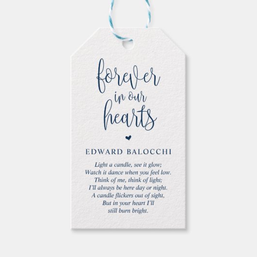 Moderne Gedenkkapelle, Beerdigungsservice-Tag Geschenkanhänger (Vorderseite)