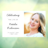 Moderne Gedenkstätte | Beerdigung des Lebens Fensteraufkleber (Blatt 3)