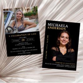 Moderne Gedenkstätte / Beerdigung / Feier des Lebe Einladung