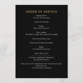 Moderne Gedenkstätte / Beerdigung / Feier des Lebe Programm (Rückseite)