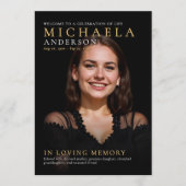 Moderne Gedenkstätte / Beerdigung / Feier des Lebe Programm (Vorderseite)