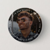 Moderne Gedenkstätte | Beerdigung Keepake Tribute  Button (Vorderseite)